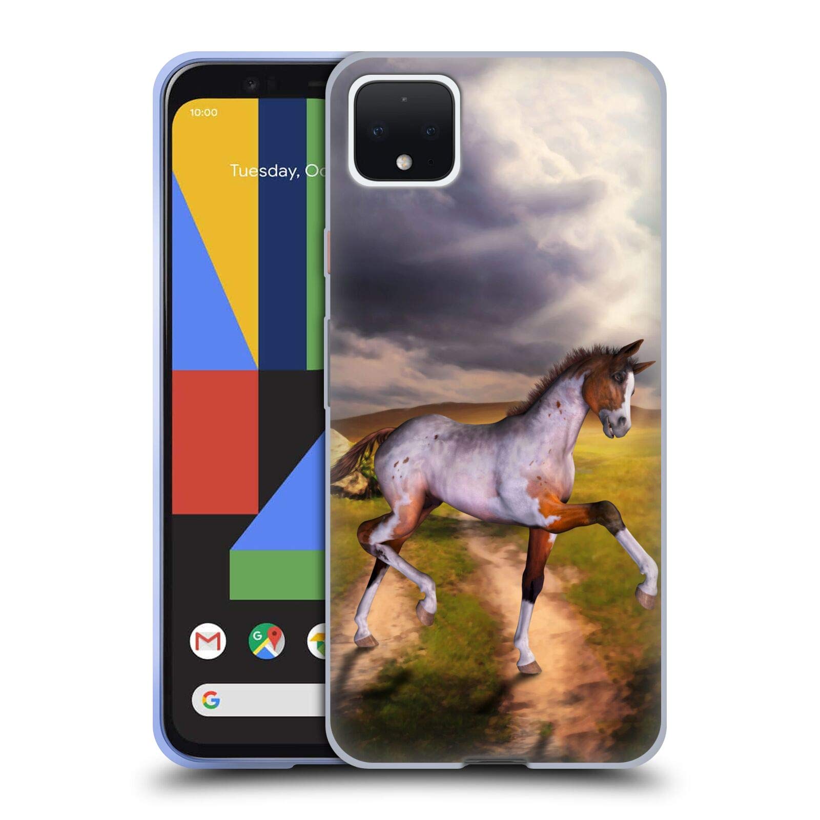 Simone Gatterwe Horses Case for Google Pixel 4 XL - Soft Gel Protective Cover for Everyday Use