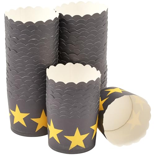 Black with Gold Stars