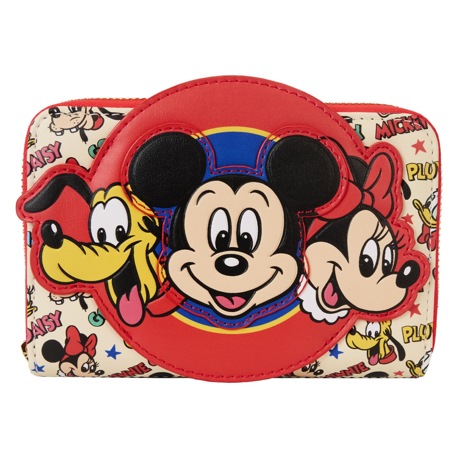 Disney Mickey and Friends Classic Zip Around Wallet - Cute Character Wallet for Women & Girls - Perfect for Theme Parks, Shopping & Everyday Use