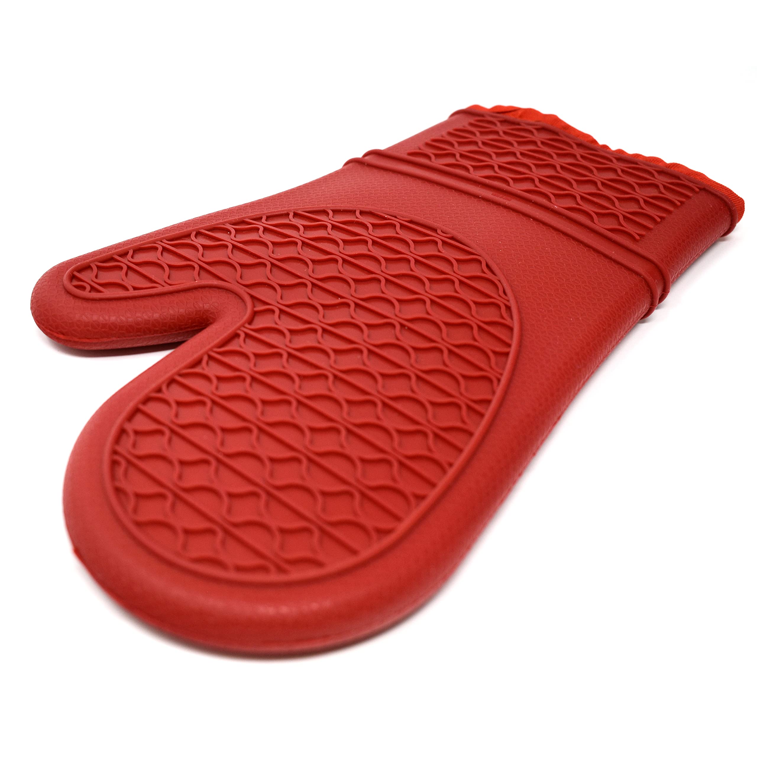 Norpro Premium Heat-Resistant Silicone & Fabric Oven Mitts - Best Kitchen Gloves for Baking, Grilling & Cooking - Perfect for BBQ, Roasting & Handling Hot Pots/Pans