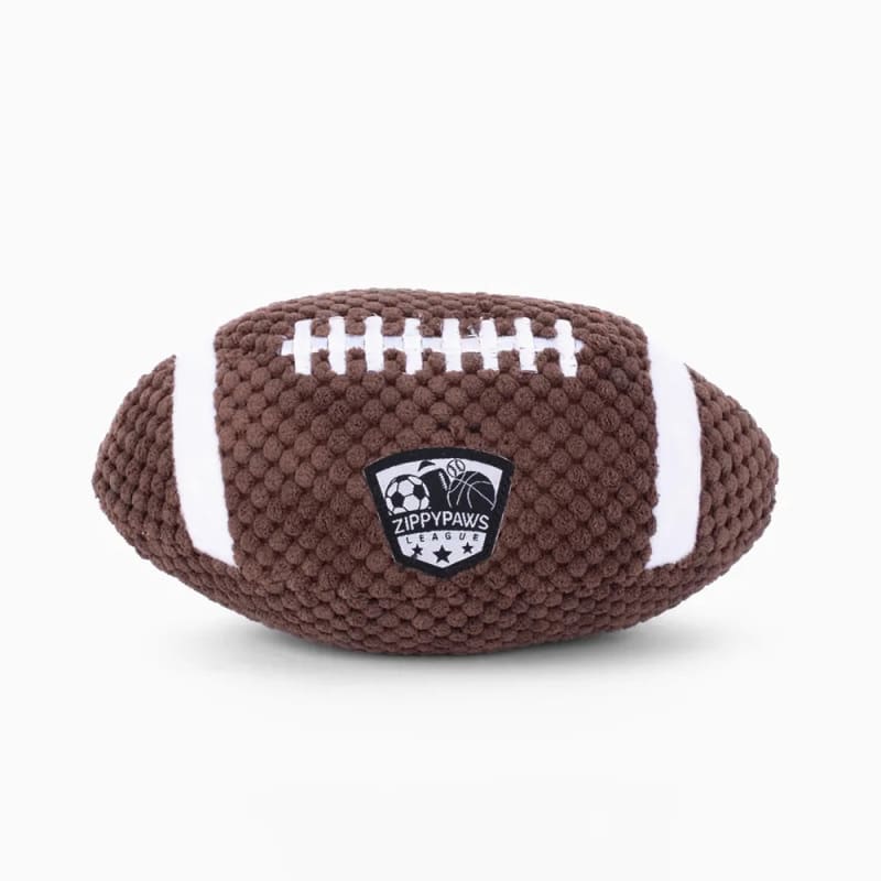 ZippyPaws Sportsballz Football Dog Toy - Durable Fetch & Chew Toy for Medium & Large Dogs | Interactive Play, Training & Outdoor Fun | Perfect for Backyard, Park & Beach Games