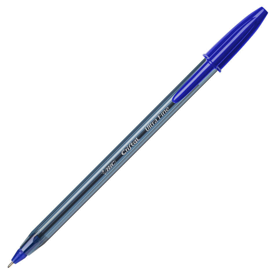 BIC Cristal Exact Ballpoint Pens - 10 Pack Black Ink Pens for Smooth Writing - Perfect for Office, School & Everyday Use