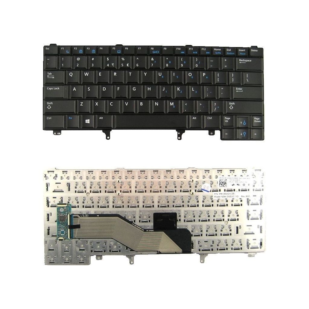 Original Dell Latitude E6230 E6330 E6420 E6430 Laptop Keyboard Replacement - Non-Backlit, FWVVF PD7Y0 Model (No Pointer) - Perfect for Office Work, Business Travel & Remote Computing
