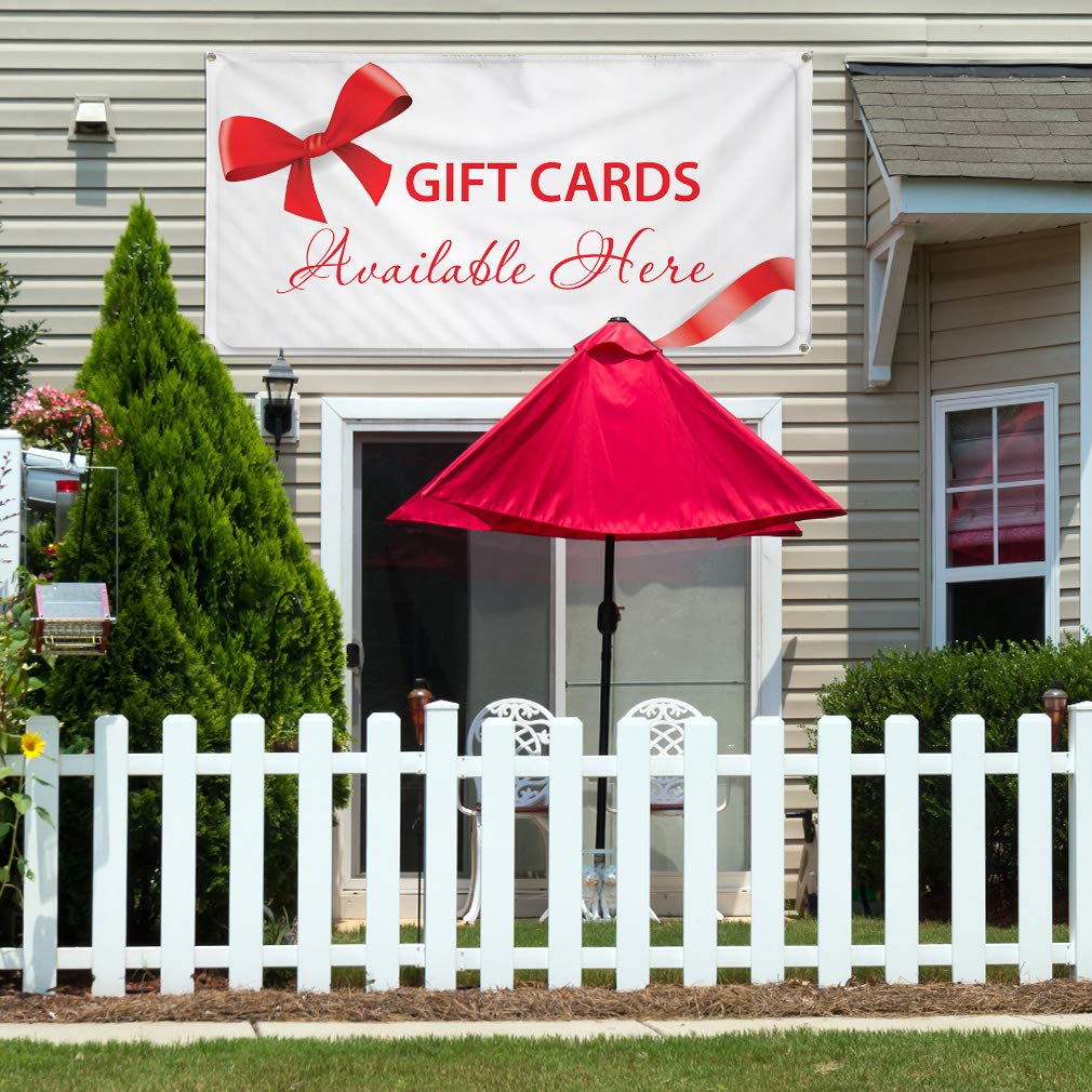Custom Vinyl Banner 48x96 Inches - Weatherproof Outdoor Sign with 8 Grommets for Restaurants, Cafes & Businesses | Perfect for Yard Signs, Events & Promotions (Multiple Sizes & Gift Cards Available)