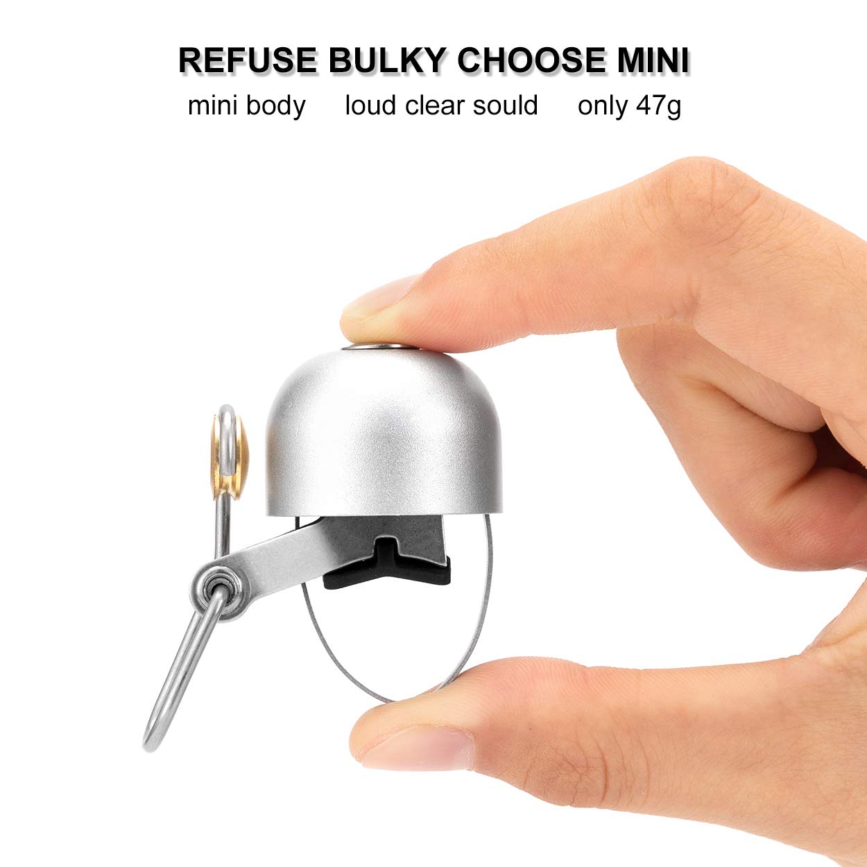 ROCKBROS Classic Bicycle Bell - Loud Bike Horn for Road & Mountain Bikes | Durable Handlebar Bell for Adults | Perfect for Commuting, Cycling Safety & Outdoor Adventures