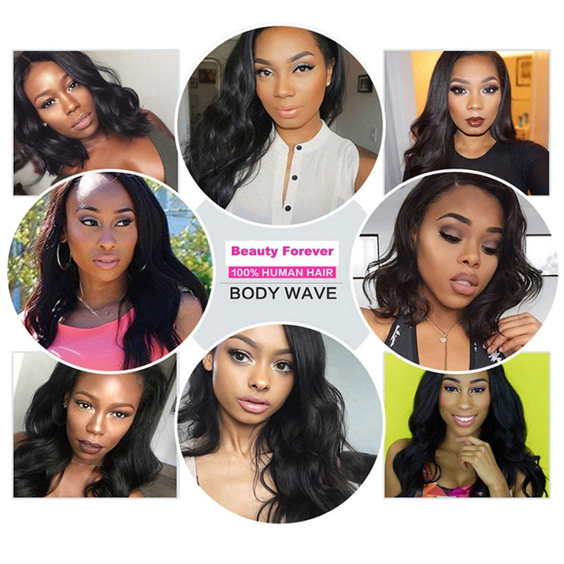 Brazilian Virgin Body Wave Human Hair Weft Extensions - 3 Bundles 12/14/16 Inch 10A Unprocessed Remy Hair for Weaving & Styling | Natural Black Color (100g±5g per Bundle) | Perfect for Daily Wear, Parties & Special Occasions