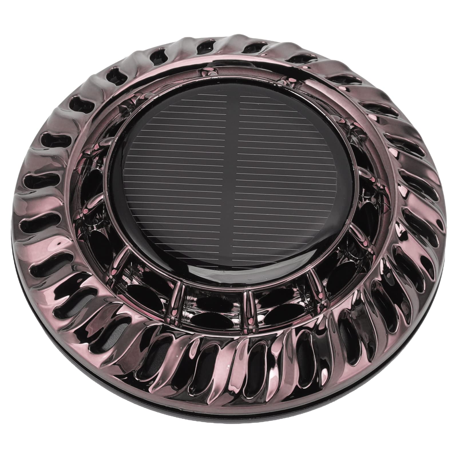 Solar Powered Car Perfume Diffuser - Auto Rotating Car Air Freshener with Essential Oils, Aromatherapy Diffuser for Vehicle Interior (Silver & Black) | Perfect for Road Trips, Commuting & Car Detailing