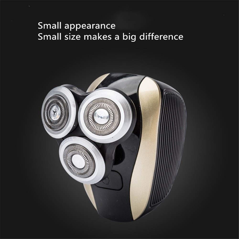 3-in-1 Rechargeable Electric Shaver for Men - Waterproof Rotary Shaving System with Floating Heads & Buffet Blade Technology - Perfect for Travel, Gym & Daily Grooming Routine