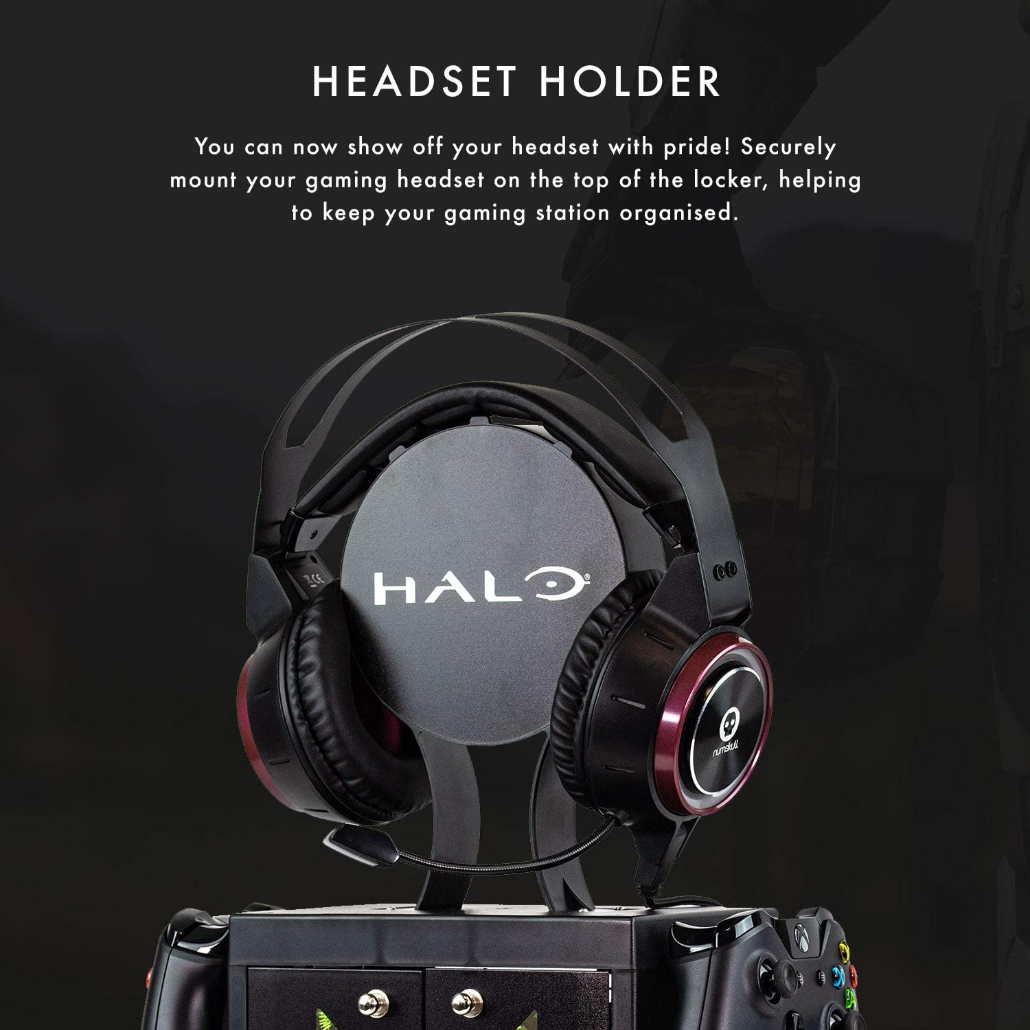 Official Halo Controller Stand by Numskull - Compatible with PS4, Xbox One & Nintendo Switch - Licensed 343 Industries Gaming Gear - Perfect for Display & Organizing Game Controllers