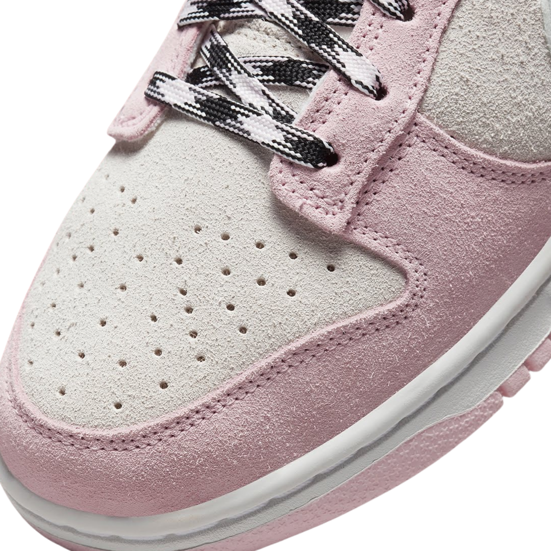 Nike Women's Dunk Low LX Sneakers - Pink Foam & Pure Platinum Colorway | Casual Wear, Street Style & Gym Fashion