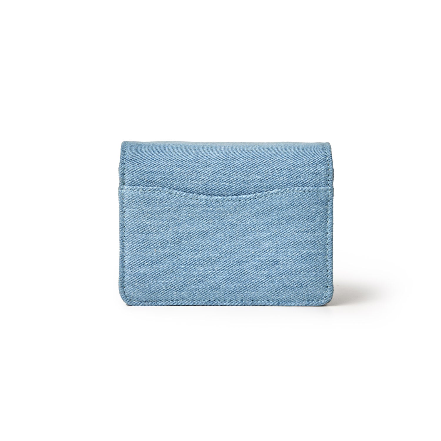 Mini Denim Silver Women's Wallet on Chain (WOC) - Stylish Crossbody Bag for Everyday Use, Parties & Travel