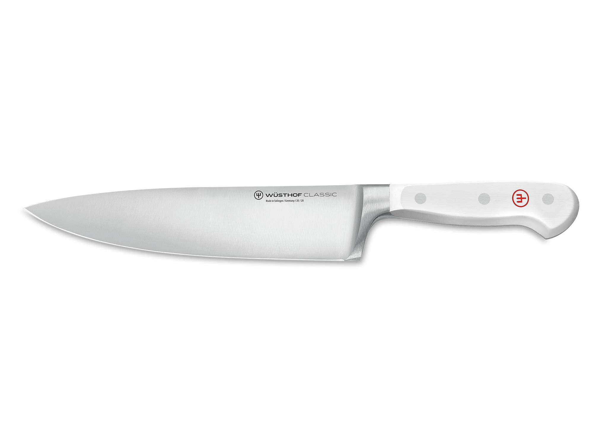 WÜSTHOF Classic White 8 Inch Chef Knife - Professional German Kitchen Knife for Precise Chopping, Slicing and Dicing - Perfect for Home Cooks & Professional Chefs