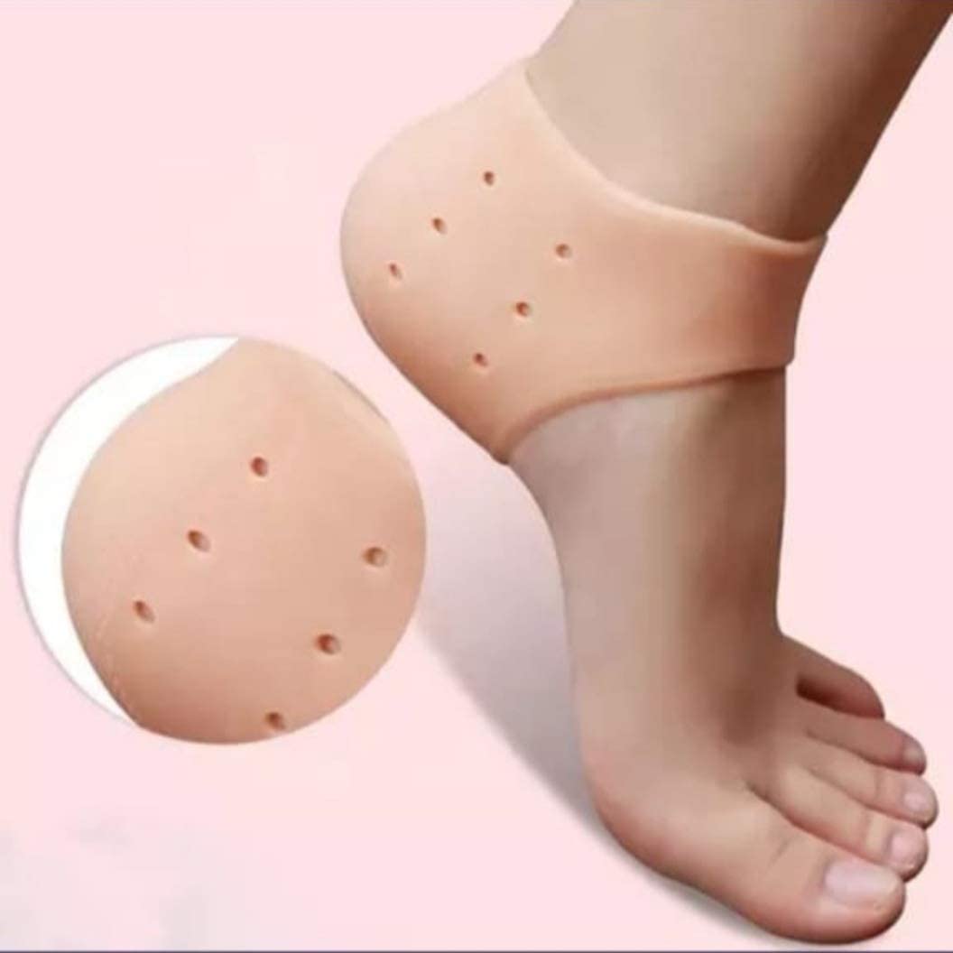 KUMISHRI Silicone Gel Heel Pad Socks for Men & Women – Soft Cushioned Moisturizing Socks for Cracked Heels, Foot Pain Relief & Plantar Fasciitis Support – Perfect for Daily Wear, Running, Hiking & Home Comfort