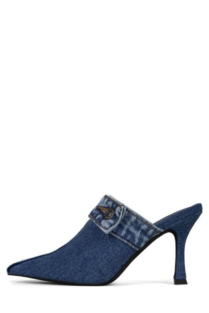 Jeffrey Campbell Women's Genes Blue M Suede Booties - Stylish & Comfortable Ankle Boots for Casual Outings, Work & Date Nights