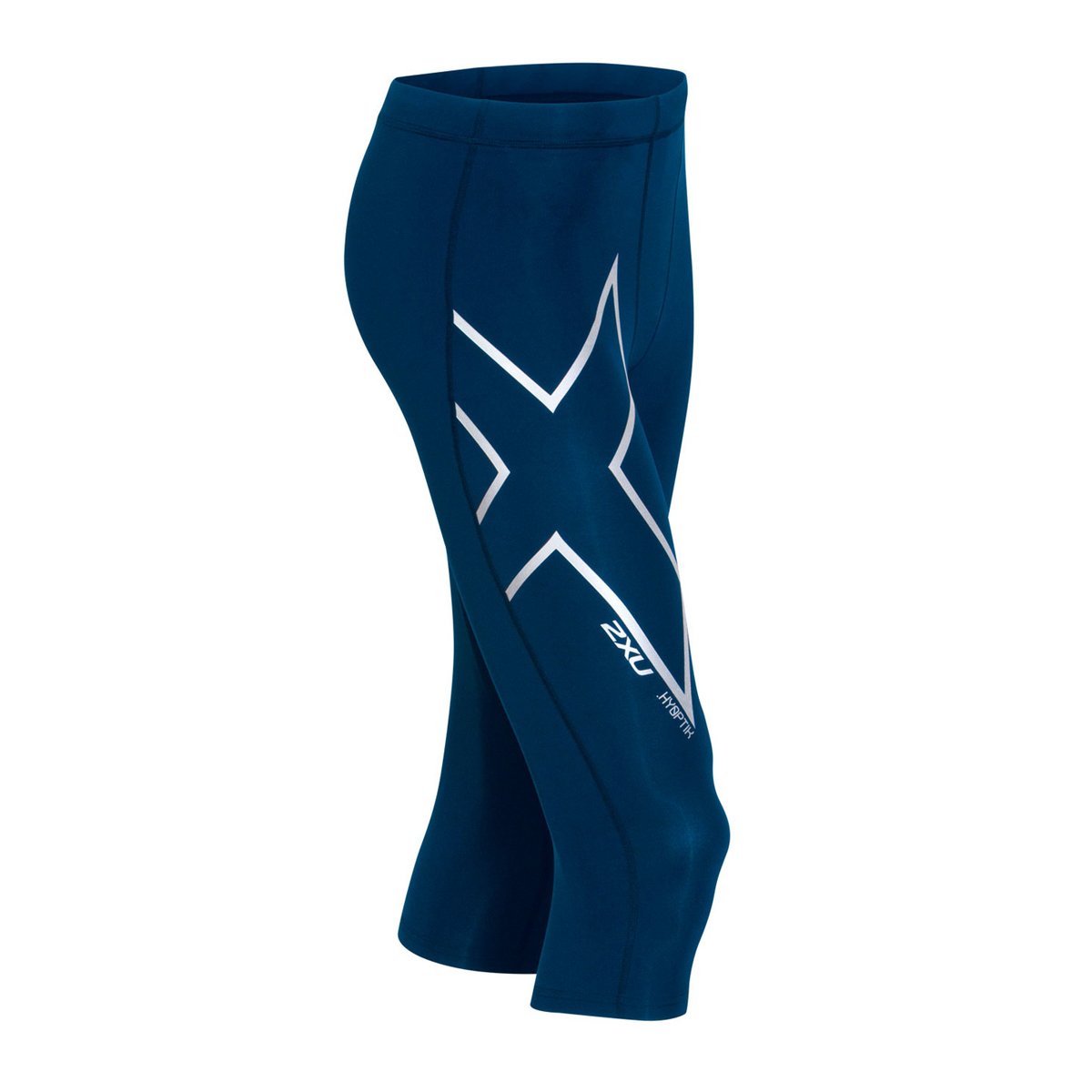 2XU Men's Hyoptik Thermal Cold Weather Compression 3/4 Athletic Tights - Running, Cycling & Winter Workout Leggings for Cold Climate Training