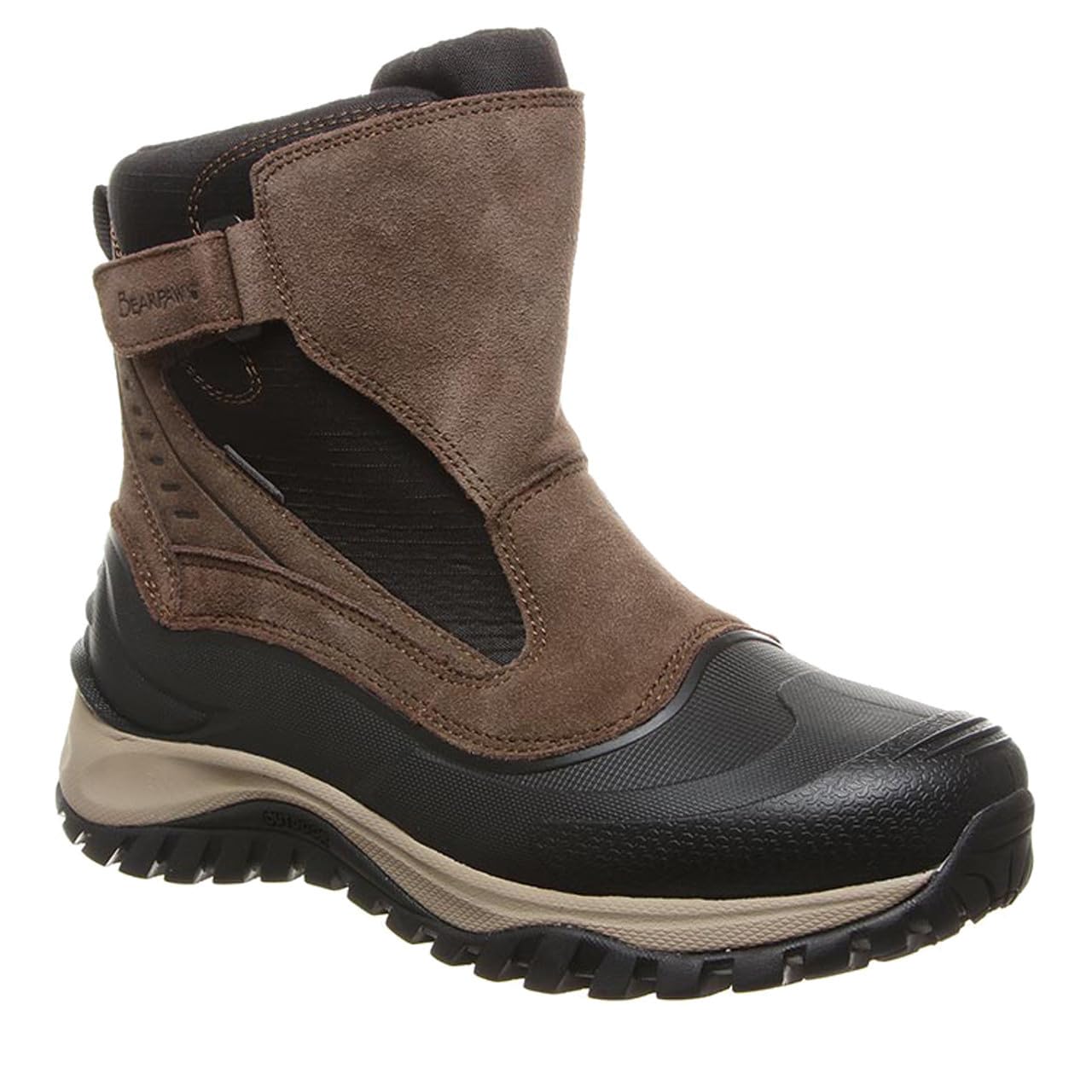 BEARPAW Men's Overland Waterproof Slip-On Winter Boots - Comfortable & Warm Snow Boots for Hiking, Outdoor Work & Casual Wear | Multiple Colors Available