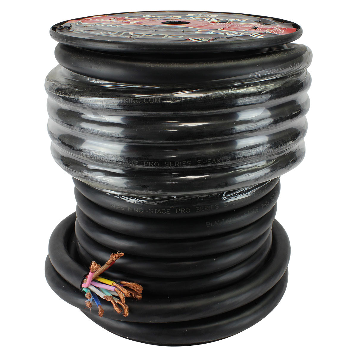 Blastking SPC16X8 100ft 8 AWG 16 Conductor High Performance Speaker Cable - Perfect for Home Theater Systems, Professional Audio Setups & Live Music Events