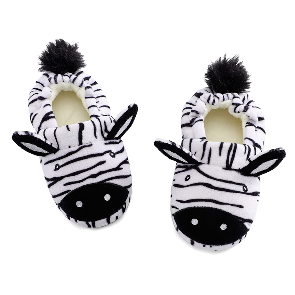 Warm Winter Slippers for Girls - Cute Cartoon Animal Plush House Shoes for Toddlers & Little Kids | Cozy Indoor Home Footwear for Playtime & Relaxation