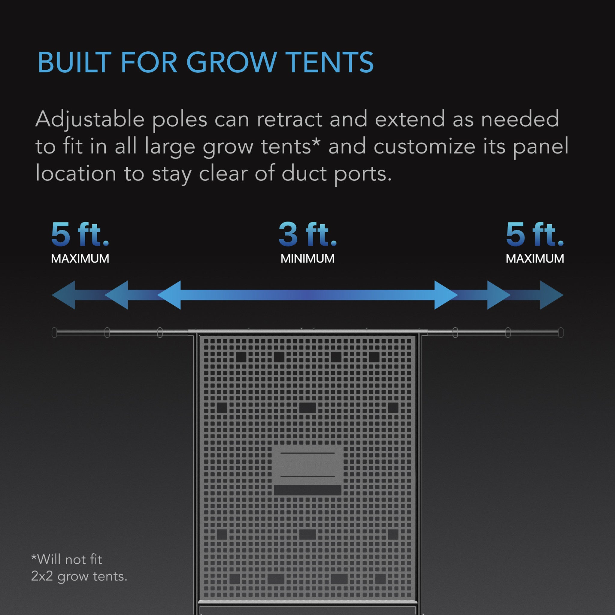 Grow Tent Gear Board - Heavy Duty Equipment & Cable Wall Organizer for Hydroponics | Perfect for Indoor Gardening, Grow Rooms & Cannabis Cultivation