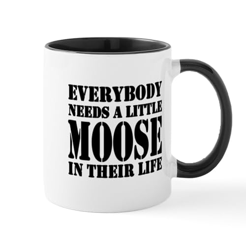 White/Black Inside - Moose Mugs