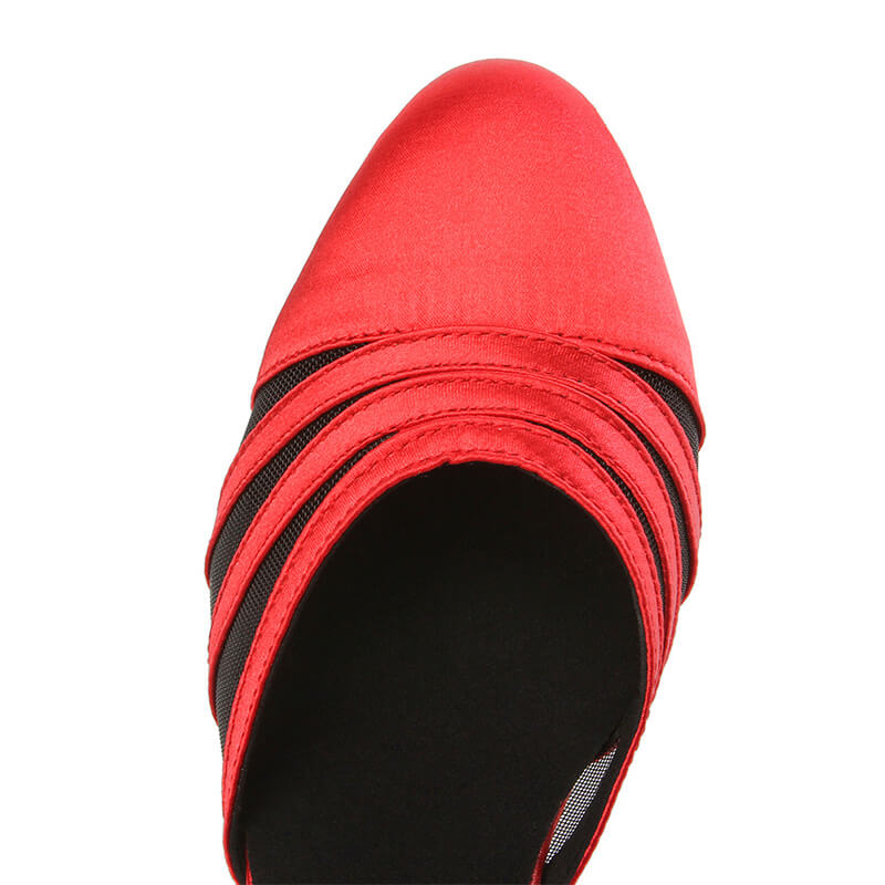 Women's Closed Toe Ballroom Dance Shoes - Comfortable Latin Salsa Tango Practice Shoes for Professional & Social Dancing