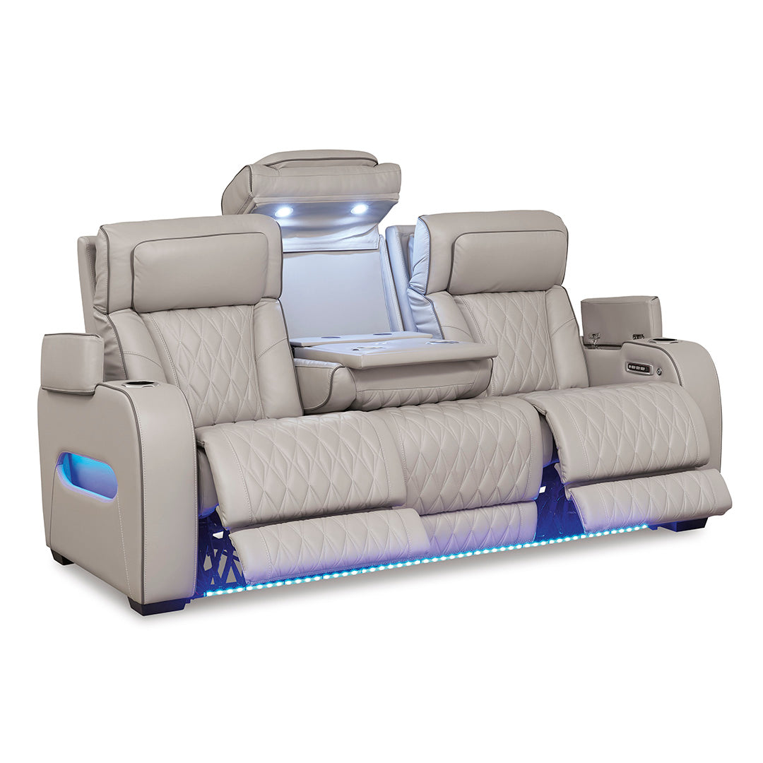 Boyington Power Reclining Sofa - Modern Electric Recliner with USB Charging Ports | Perfect for Living Room, Home Theater & Family Relaxation