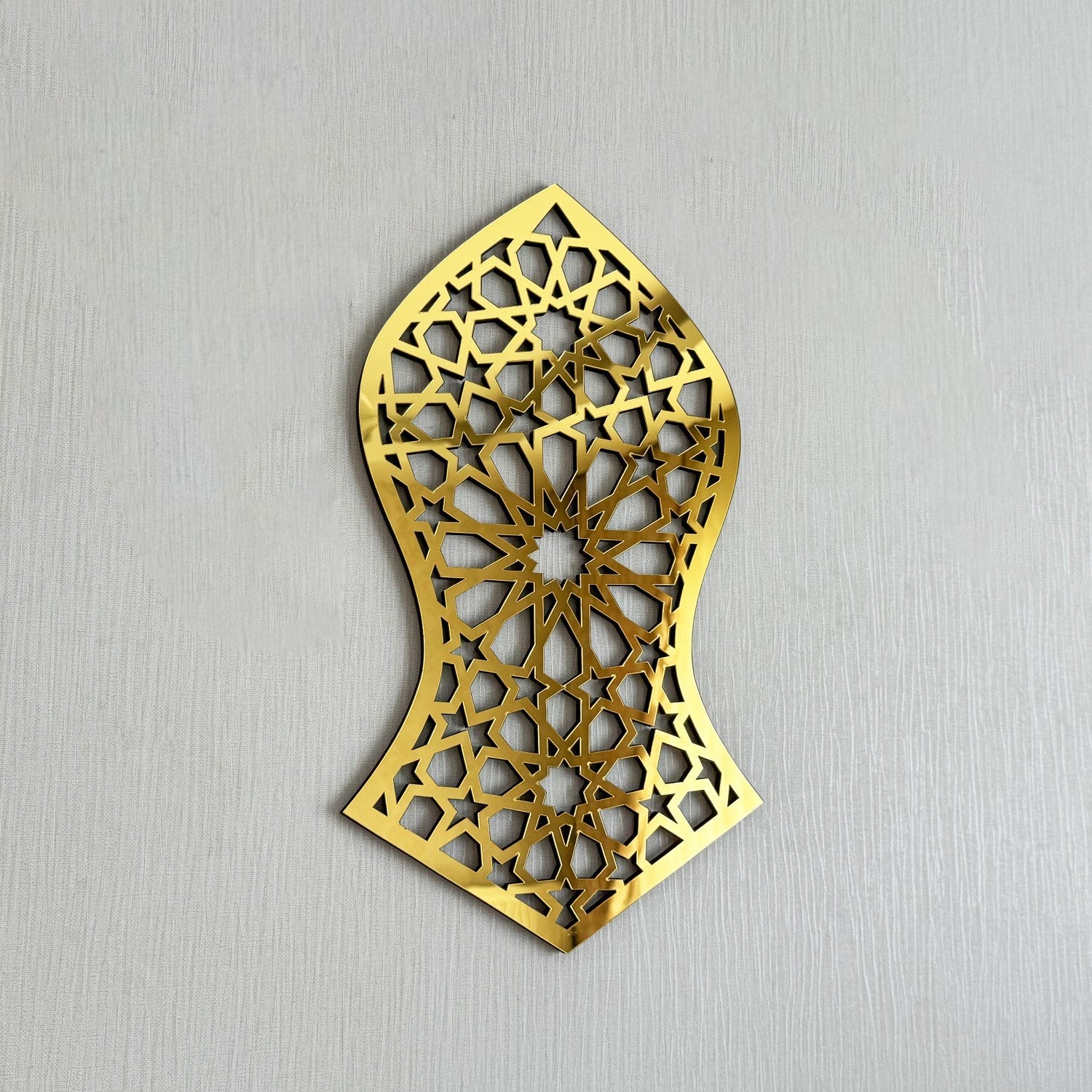Beautiful Nalayn Wooden Acrylic Islamic Wall Art Decor - Handcrafted Arabic Calligraphy Home Decoration for Living Room, Bedroom & Mosque