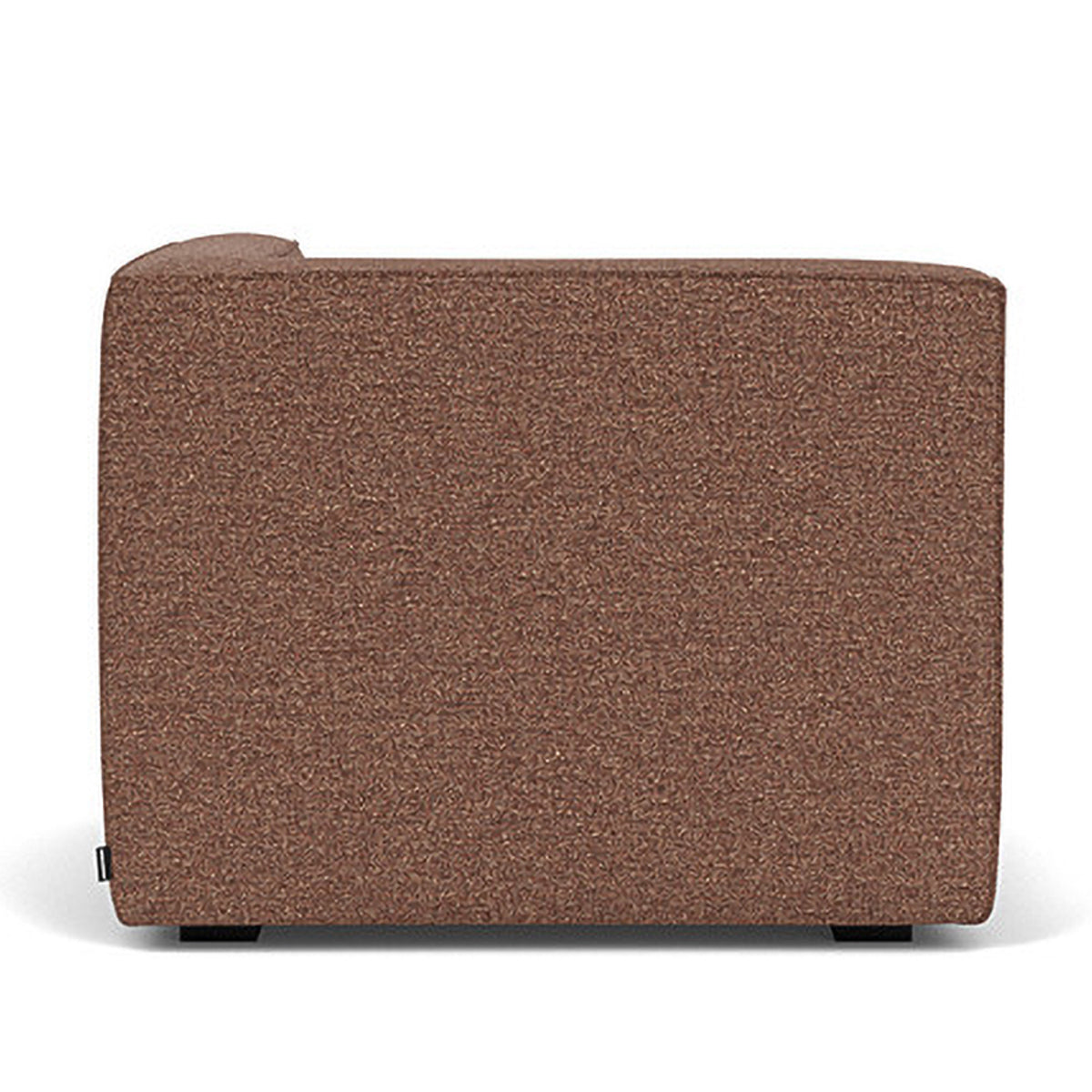 Dane Boucle 1 Seater Right Corner Modular Sofa - Modern Accent Chair for Small Spaces, Living Room, Apartment & Office - Soft Upholstered Lounge Seating with Comfortable Back Support