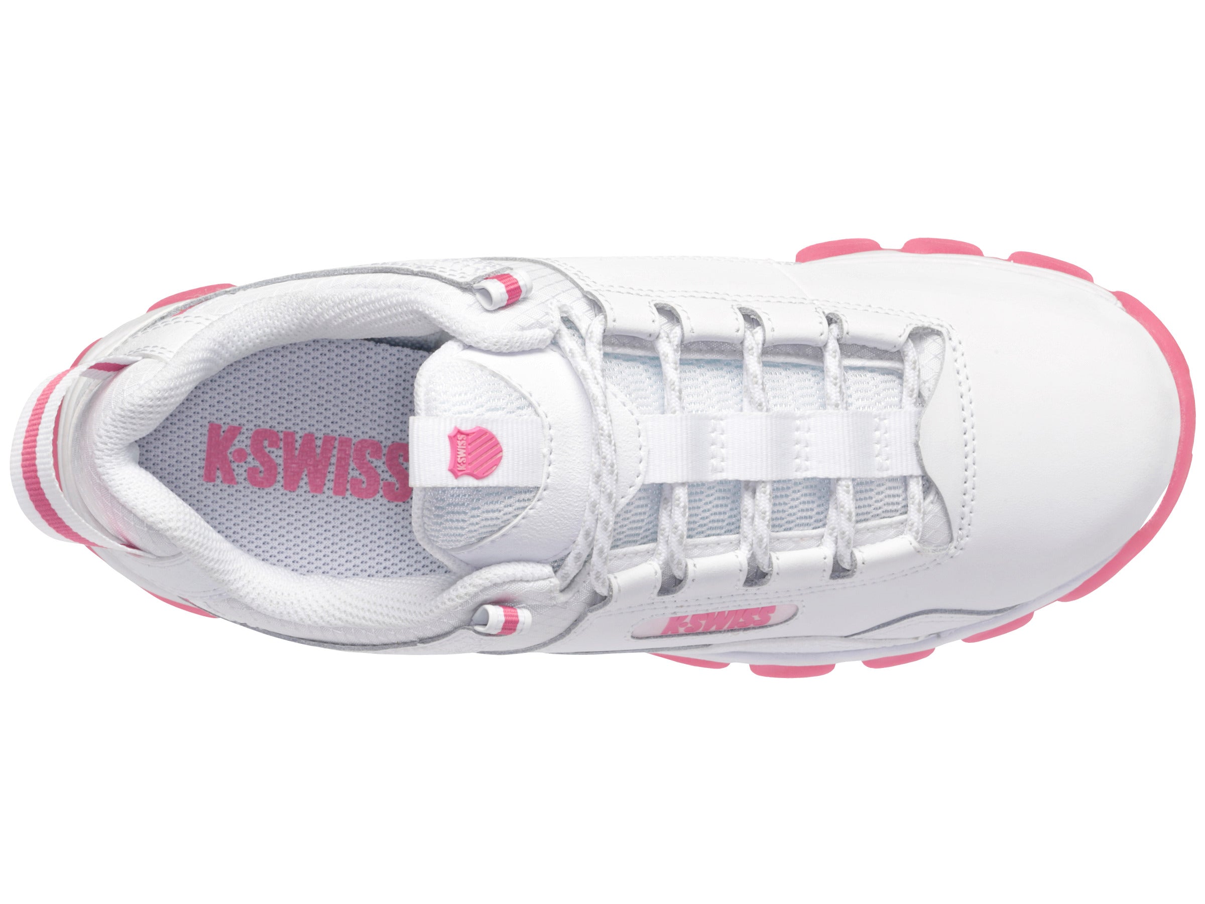 CALI TRAIL Running Shoes for Women - White/Shock Pink | Lightweight Athletic Sneakers for Jogging, Gym Workouts & Outdoor Activities