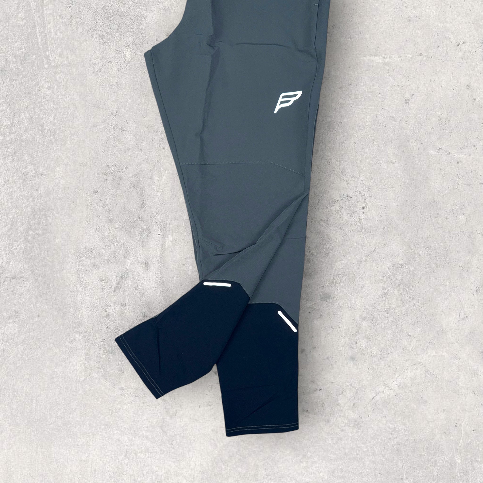 FREQUENCY APEX TRACKSUIT Grey/Navy - Premium Men's Running Jogging Suit for Gym, Workout & Casual Wear
