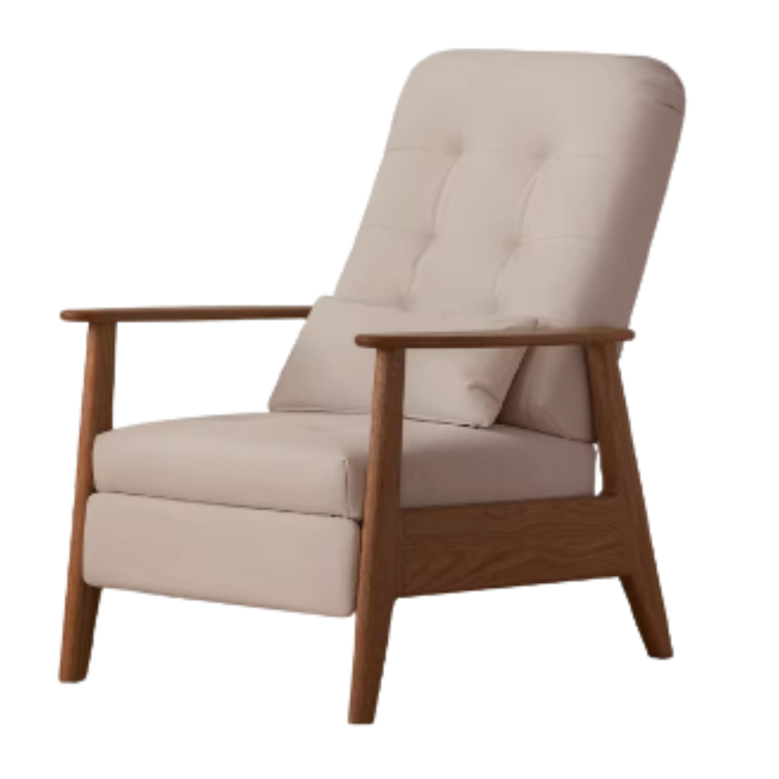 30.3x39.7x40.5 inch / 77x101.5x103.5cm / walnut color / Cat scratching cloth Chair milk tea color