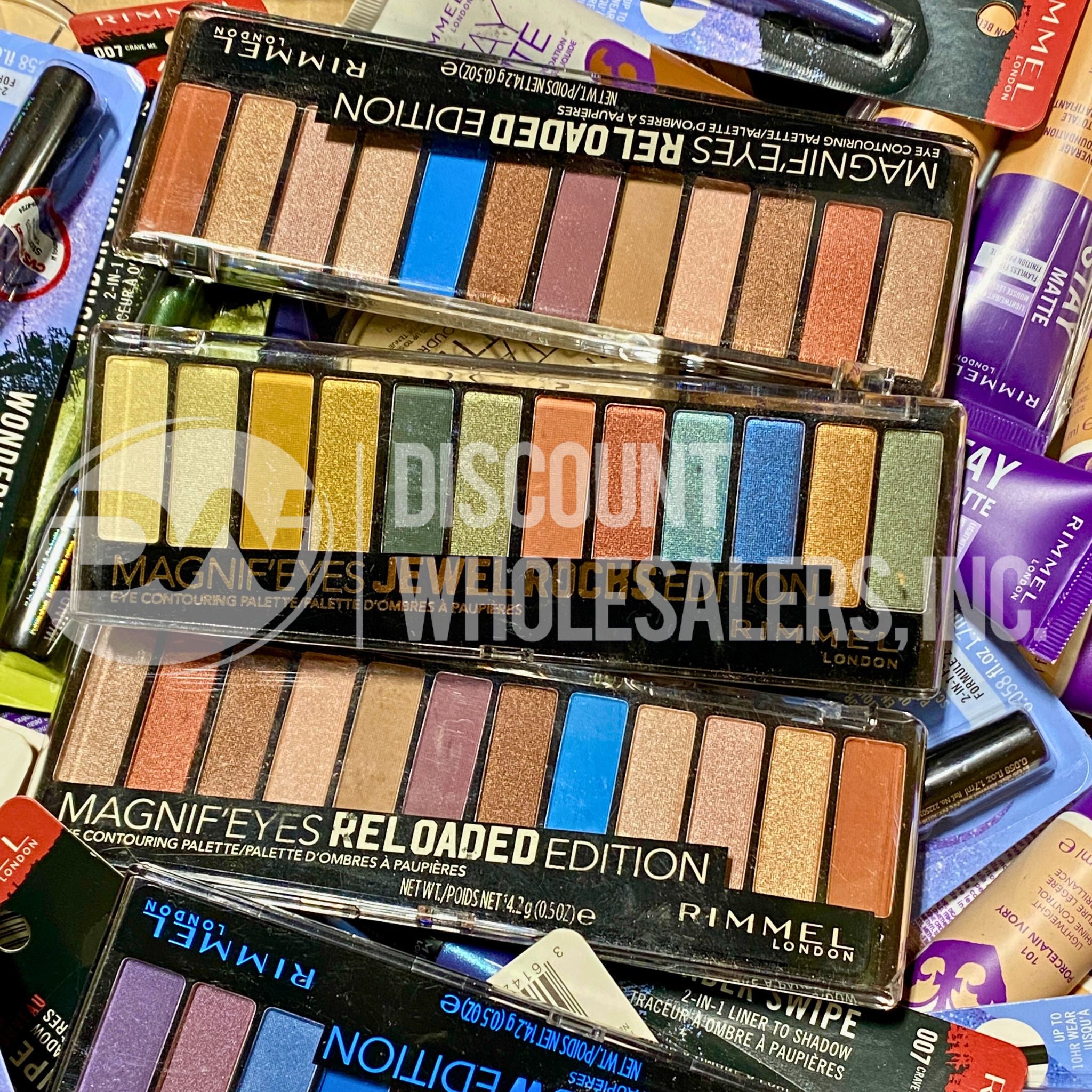 Rimmel London Cosmetic Kit - 100 Pcs Eyeshadow, Eyeliner, Powder & Foundation Makeup Set for Professional & Everyday Use | Perfect for Makeup Artists, Beginners & Beauty Enthusiasts