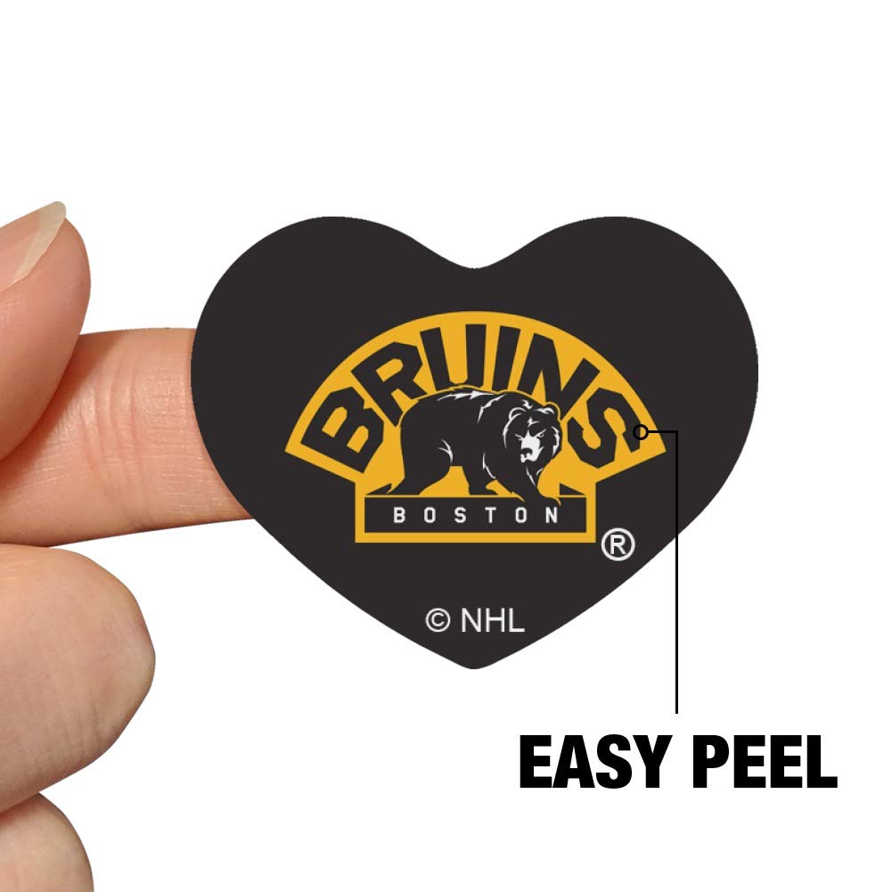 Boston Bruins NHL Logo Heart-Shaped Planner Stickers - Scrapbooking, Calendar Decor, DIY Crafts for Fans & Home Office Use