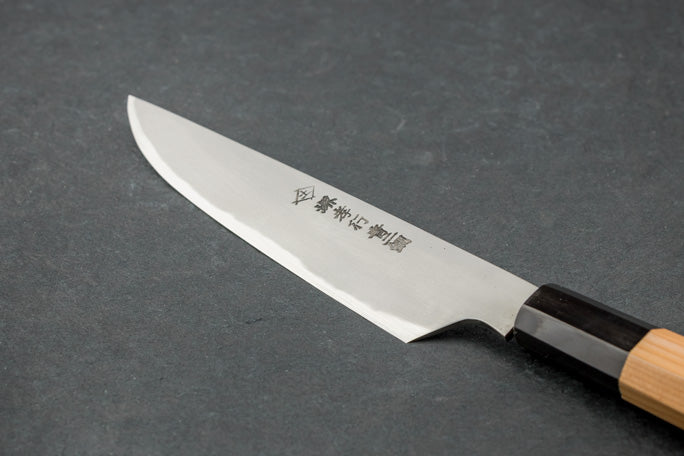 Premium Sakai Takayuki Homura Kogetsu 150mm Petty Knife by Master Itsuo Doi - Japanese Chef Knife for Precision Slicing, Peeling & Fruit Cutting - Perfect for Home Cooks & Professional Kitchens