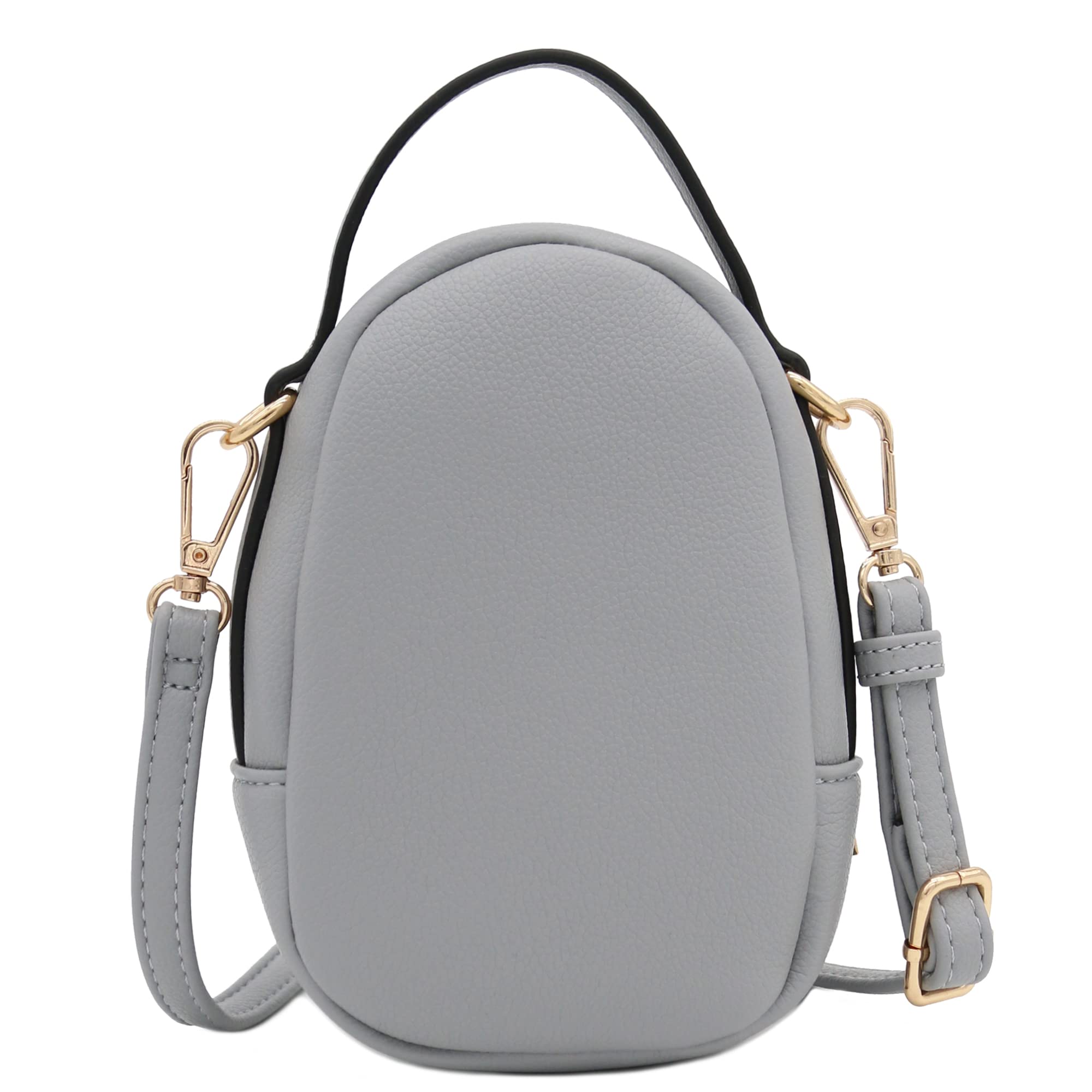 Stylish Two-Compartment Mini Oval PU Leather Crossbody Bag for Women - Perfect for Everyday Use, Travel & Date Nights