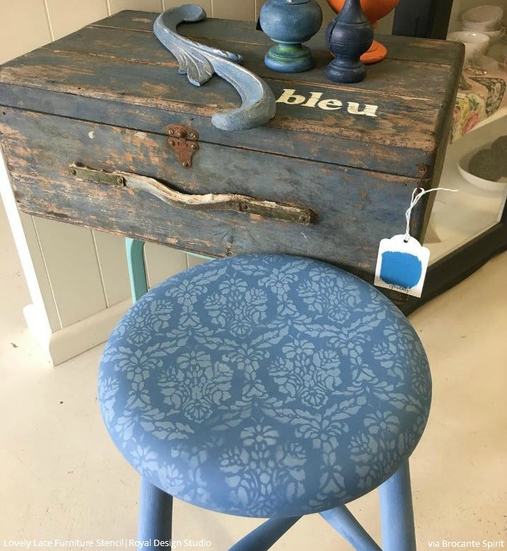 Beautiful Lace Furniture Stencil for DIY Home Decor - Perfect for Wood, Walls & Fabric Painting Projects