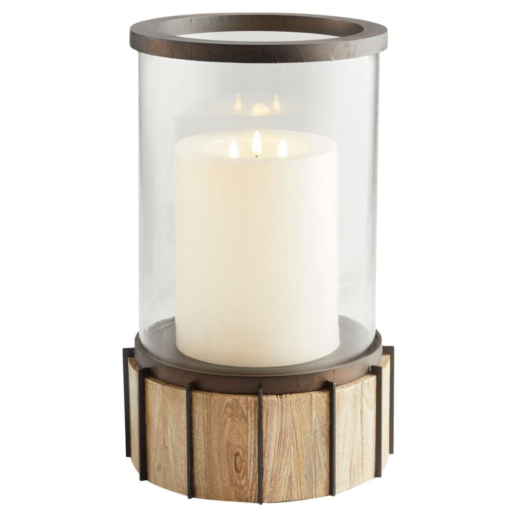 Cyan Design 11543 Reed Tabletop Candle Holder in Bronze - Elegant Home Decor for Dining Table, Mantel & Wedding Centerpieces