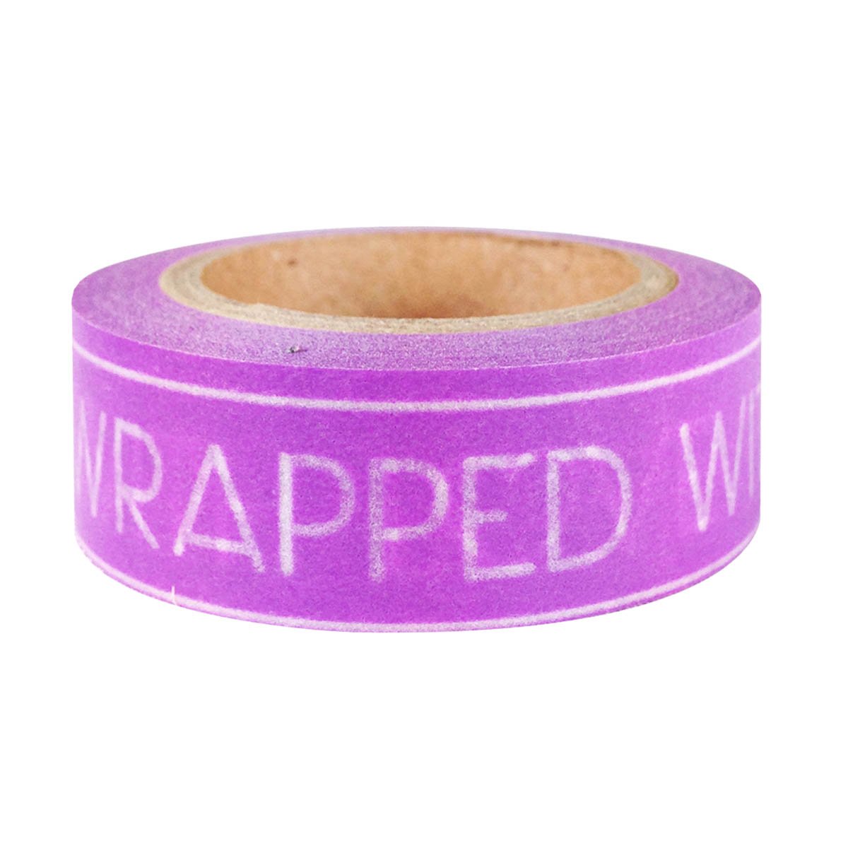 Wrapables Scripted Japanese Washi Masking Tape - Decorative DIY Craft Tape for Scrapbooking, Gift Wrapping & Journaling - Premium Quality Washi Tape with Love Designs
