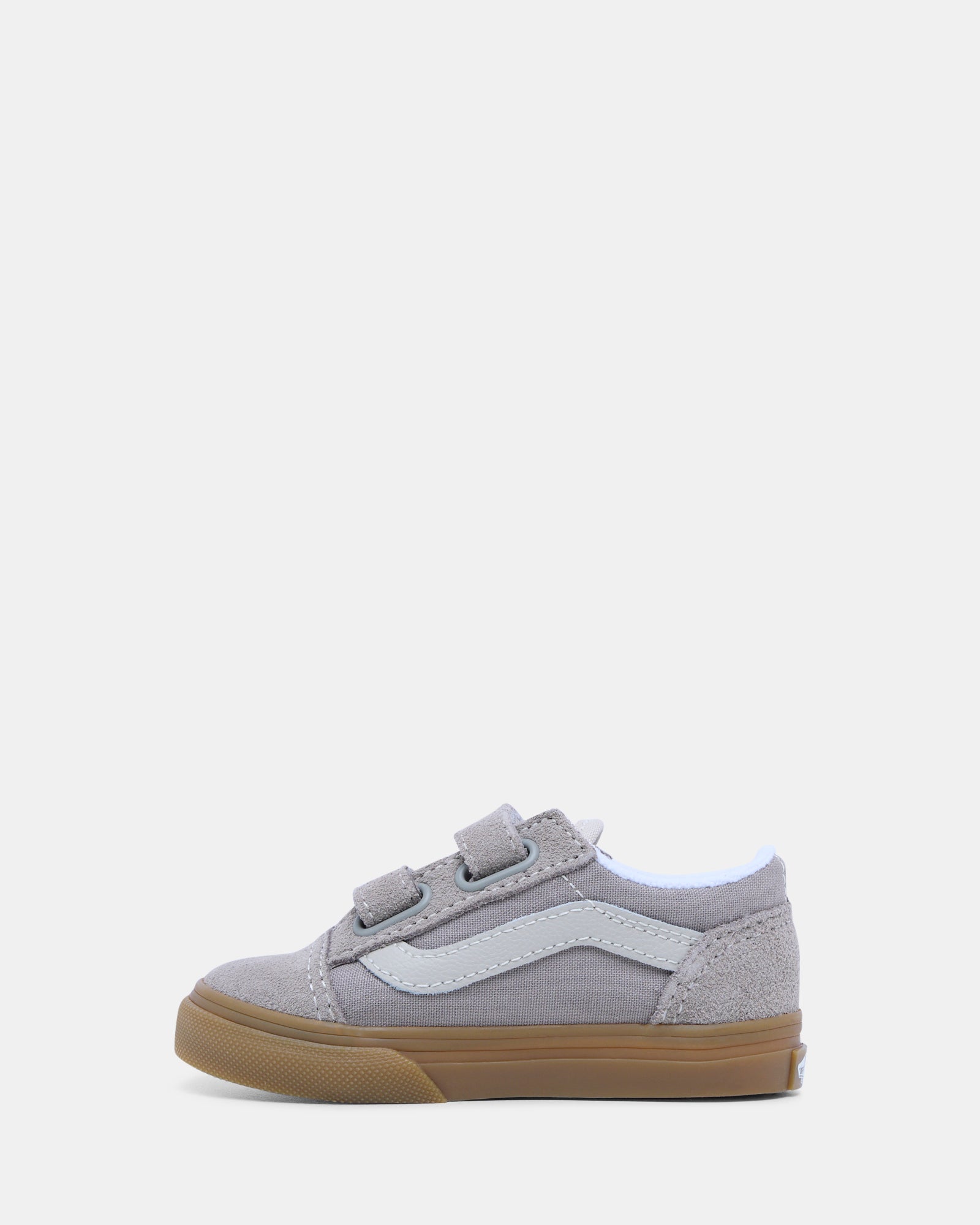 Vans Old Skool Infant Sneakers - Grey/Gum Colorway | Classic Skate Shoes for Toddlers & Babies | Perfect for Casual Wear, Playtime & Outdoor Adventures