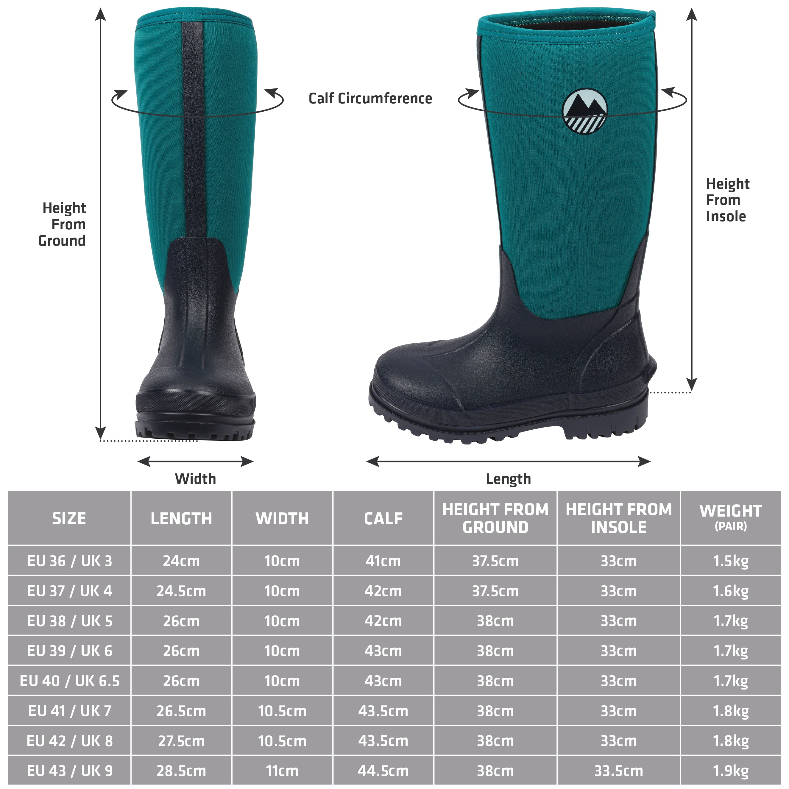 Women's Waterproof Neoprene Wellington Boots - Comfortable Rain Boots for Women - Perfect for Gardening, Hiking & Outdoor Activities