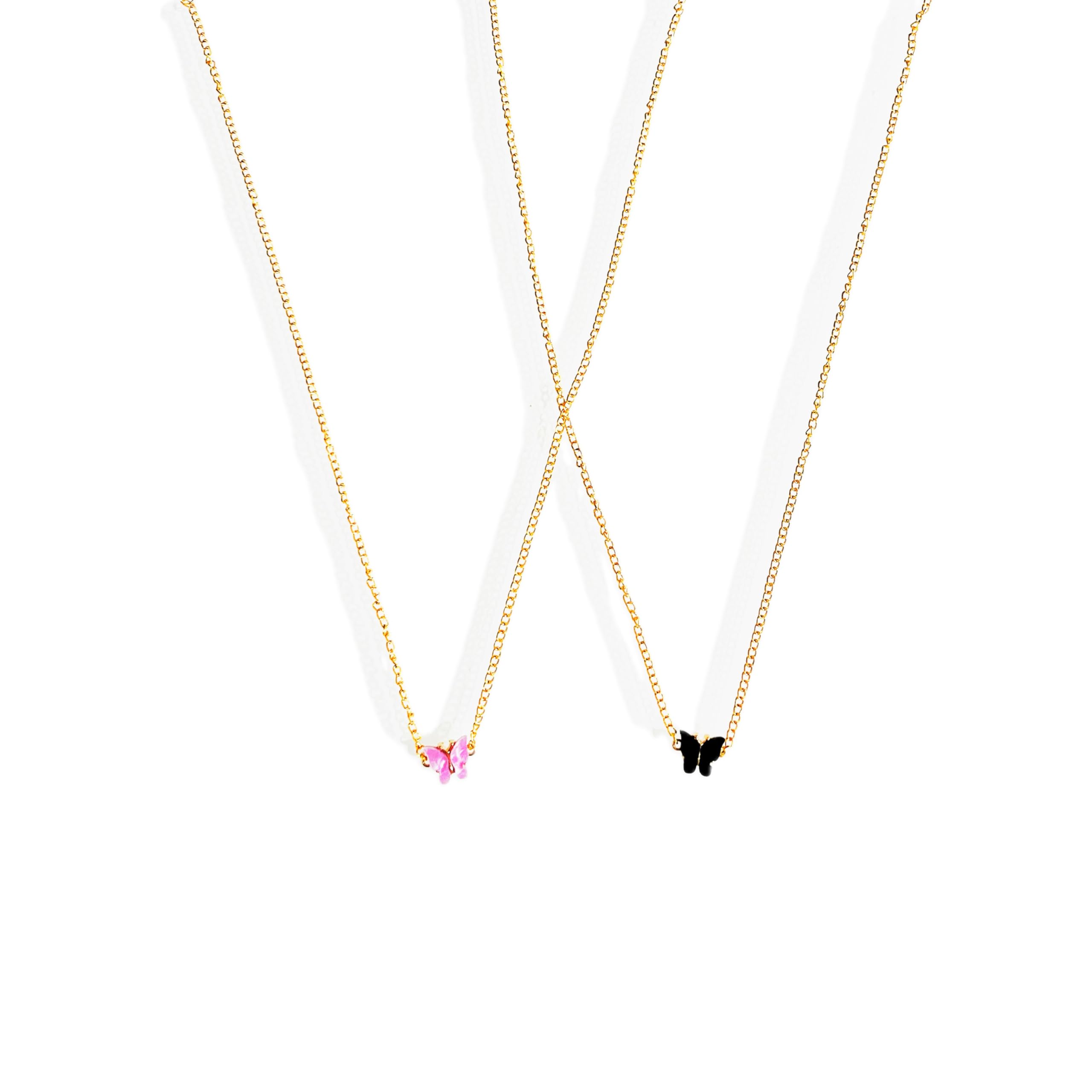 Elegant Butterfly Anti-Tarnish Chain Necklace for Women & Girls - Perfect for Everyday Wear, Parties & Gifts
