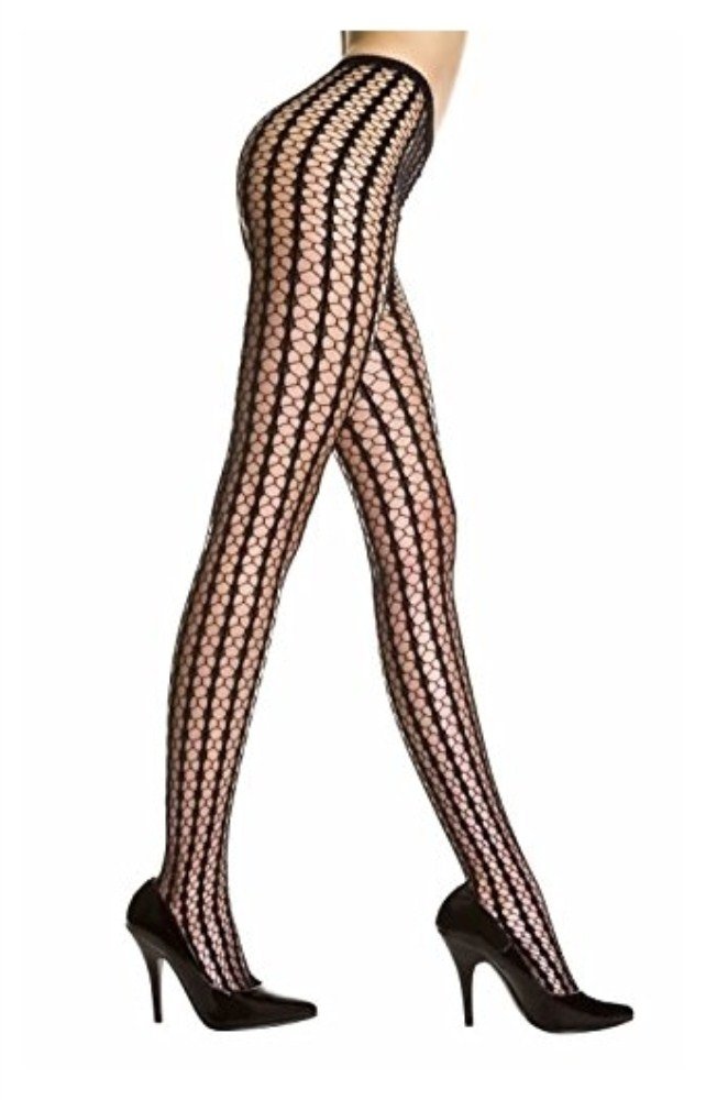 Stylish Striped Crochet Spandex Pantyhose - Comfortable & Stretchy Tights for Women | Perfect for Casual Wear, Parties & Fashion Outfits