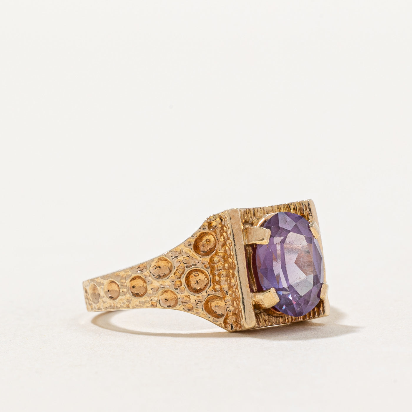 1.50ct Synthetic Color Change Sapphire Ring for Women | Size 5.5 | Engagement, Wedding, Anniversary Gift | Blue to Purple Gemstone Jewelry