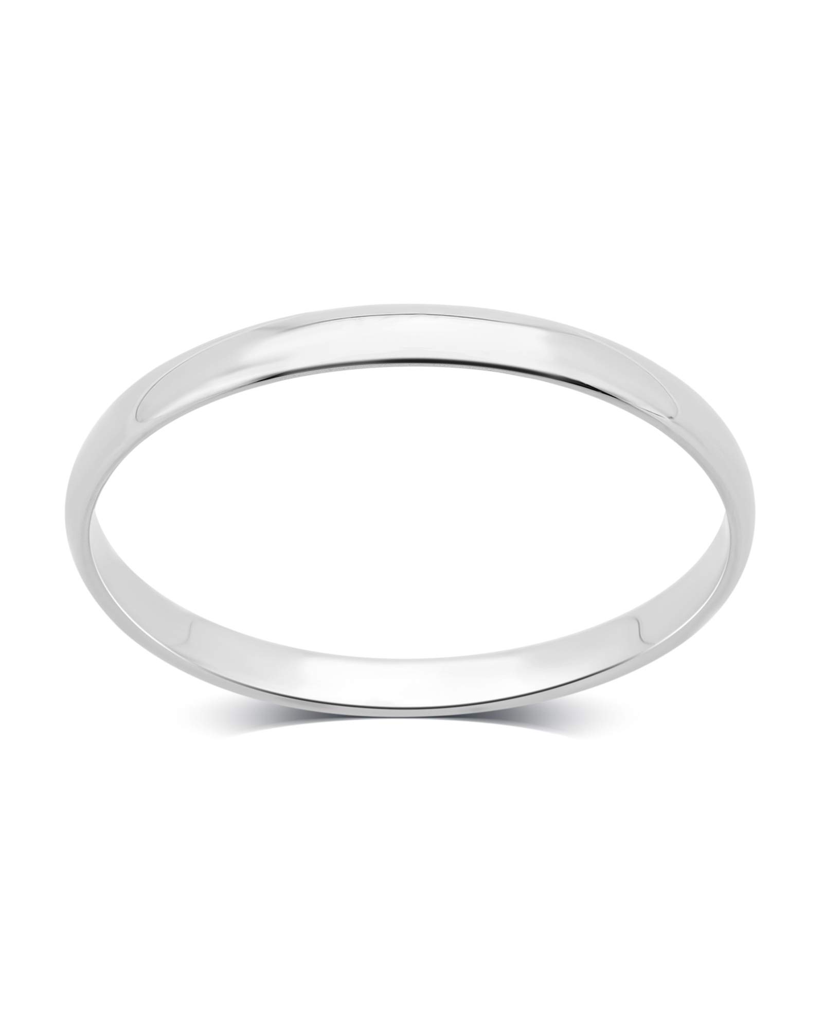 10K Solid Gold Comfort Fit Wedding Band - 2MM to 8MM High Polished Unisex Ring for Men & Women | White Gold & Yellow Gold Options | Perfect for Anniversaries, Engagements & Gifts | Includes Luxury Gift Box