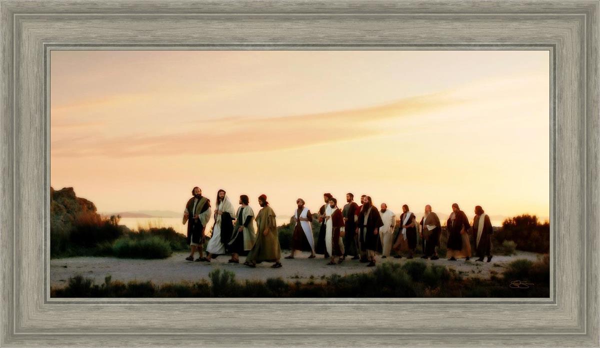 Follow Him - Christian Bible Verse Wall Art for Home & Church Decor - Perfect for Living Room, Bedroom, and Sunday School Inspirational Decorations