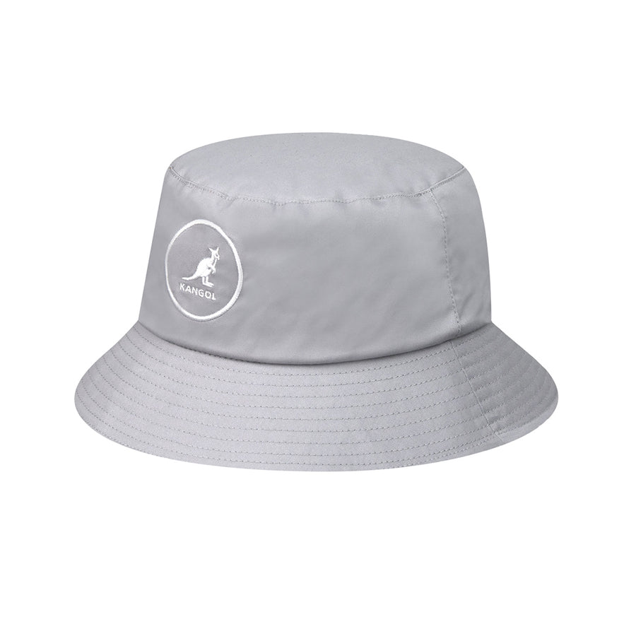 KANGOL Cotton Bucket Hat - Light Grey - Unisex Casual Sun Hat for Outdoor Activities, Beach, Hiking & Travel
