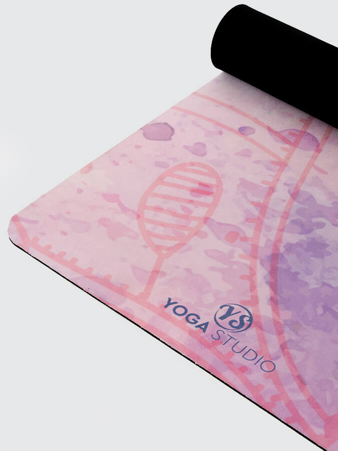Eco-Friendly Vegan Suede Microfiber Yoga Mat 4mm - Non-Slip, Cushioned for Hot Yoga, Pilates & Home Workouts - Perfect for Beginners & Professionals