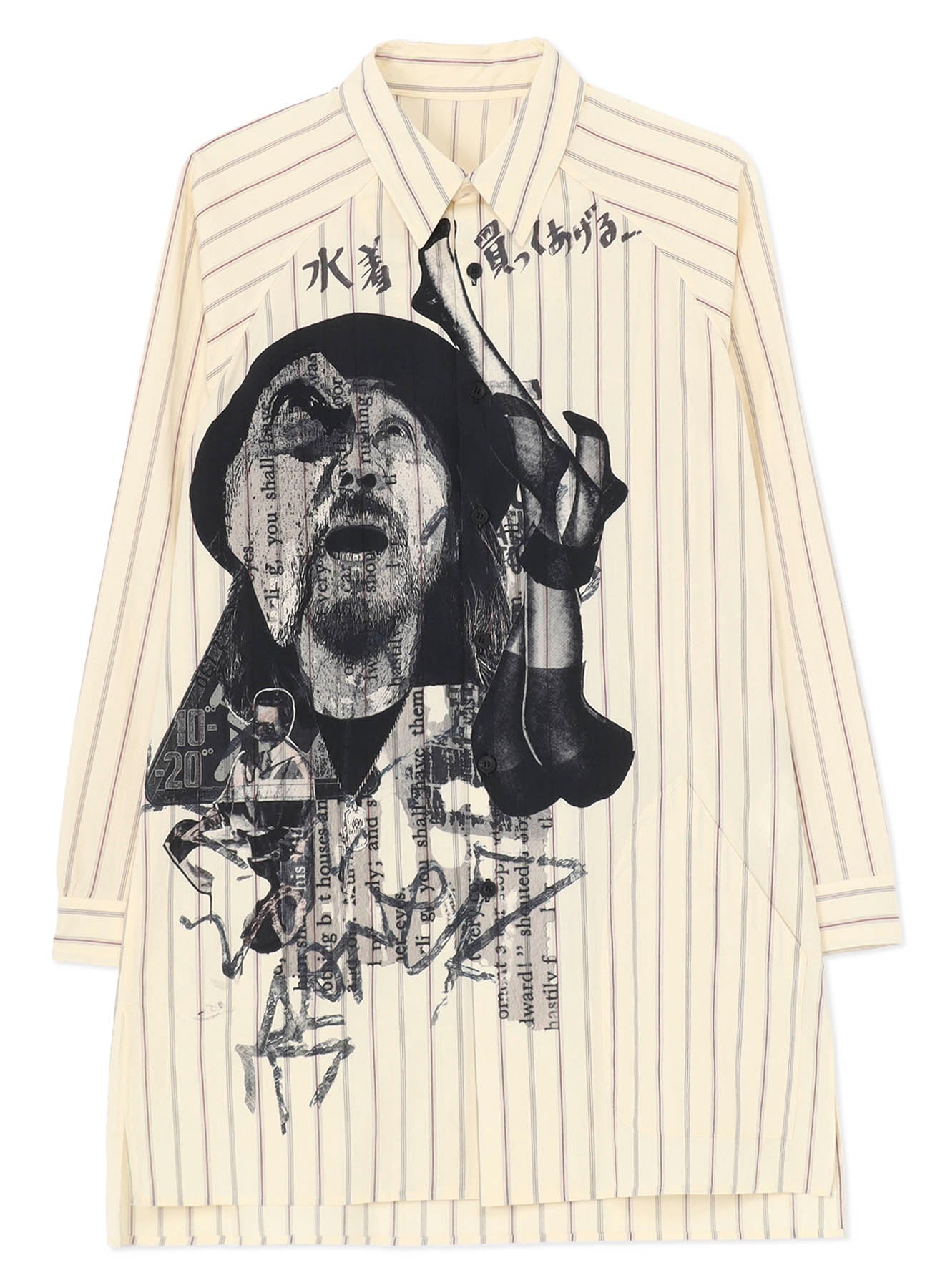 DADA YOHJI Print Shirt for Men - Stylish Japanese Streetwear Fashion Top for Casual & Party Wear