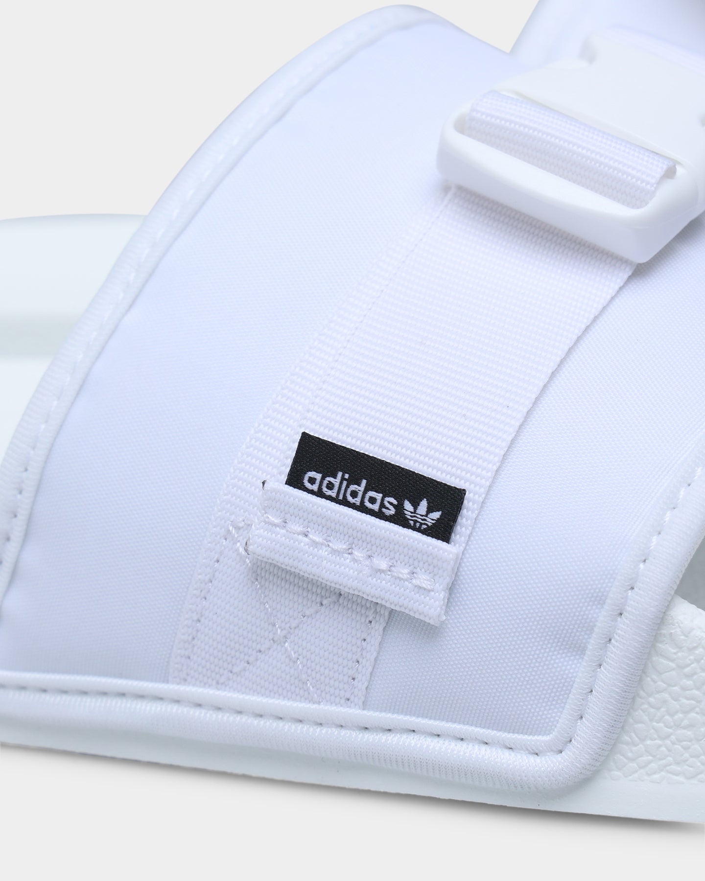 Adidas Pouchylette Slides for Men & Women - Cloud White/Core Black - Comfortable Summer Sandals for Pool, Beach & Casual Wear