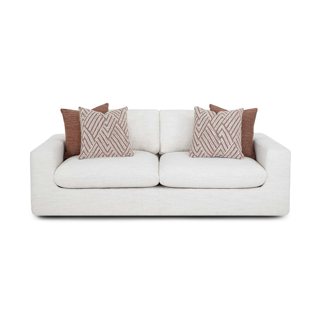 Luxury Pearl White Velvet Sofa - Modern Elegant Living Room Furniture for Home Decor & Comfortable Seating - Perfect for Apartments, Lounges & Cozy Spaces